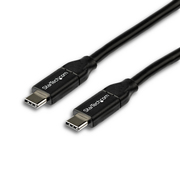 Startech.Com 2m USB C to USB C Cable w/ 5A PD - USB 2.0 USB-IF Certified, 299550797 USB2C5C2M